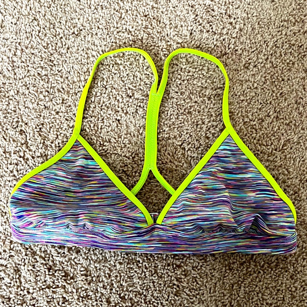 Athleta Space Dye Racerback Bikini Top